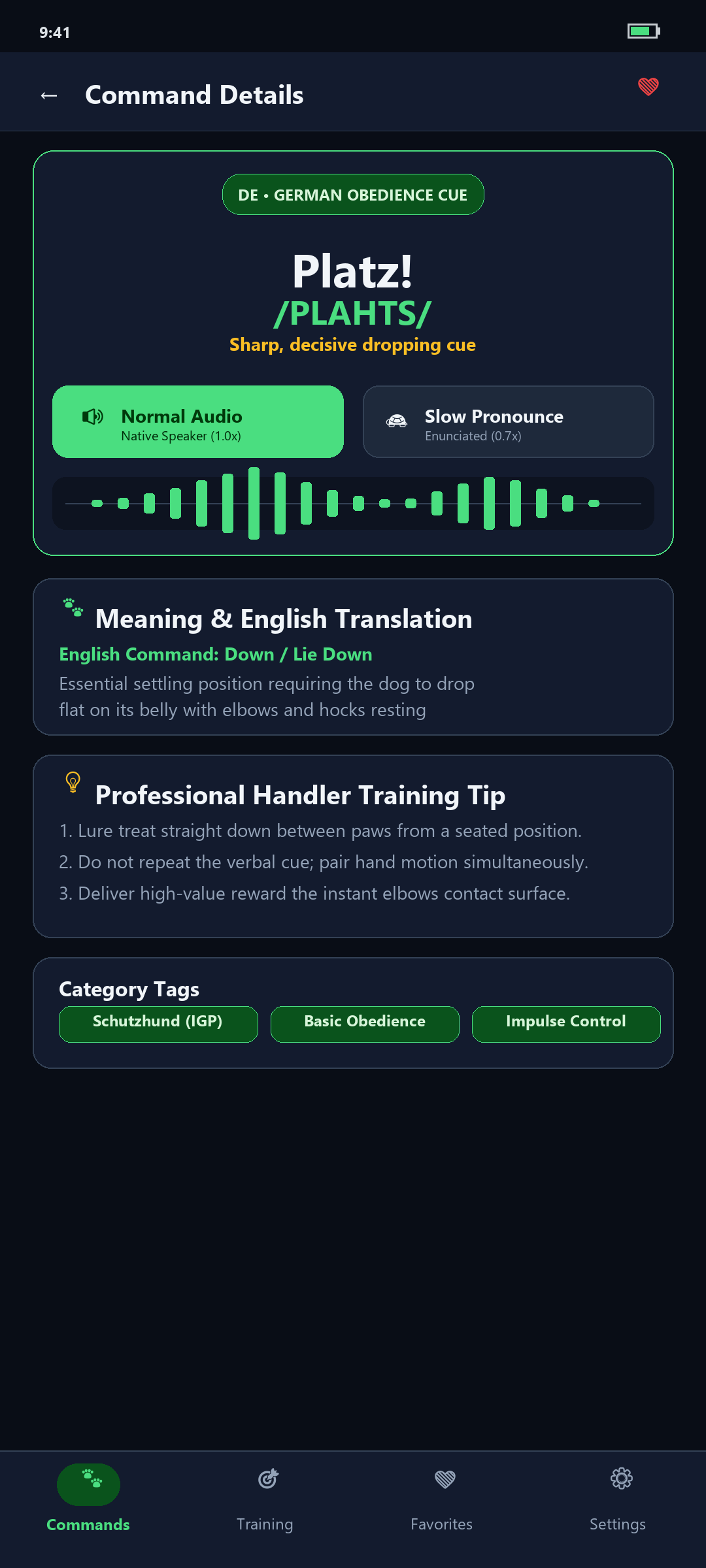 Command Training Quiz